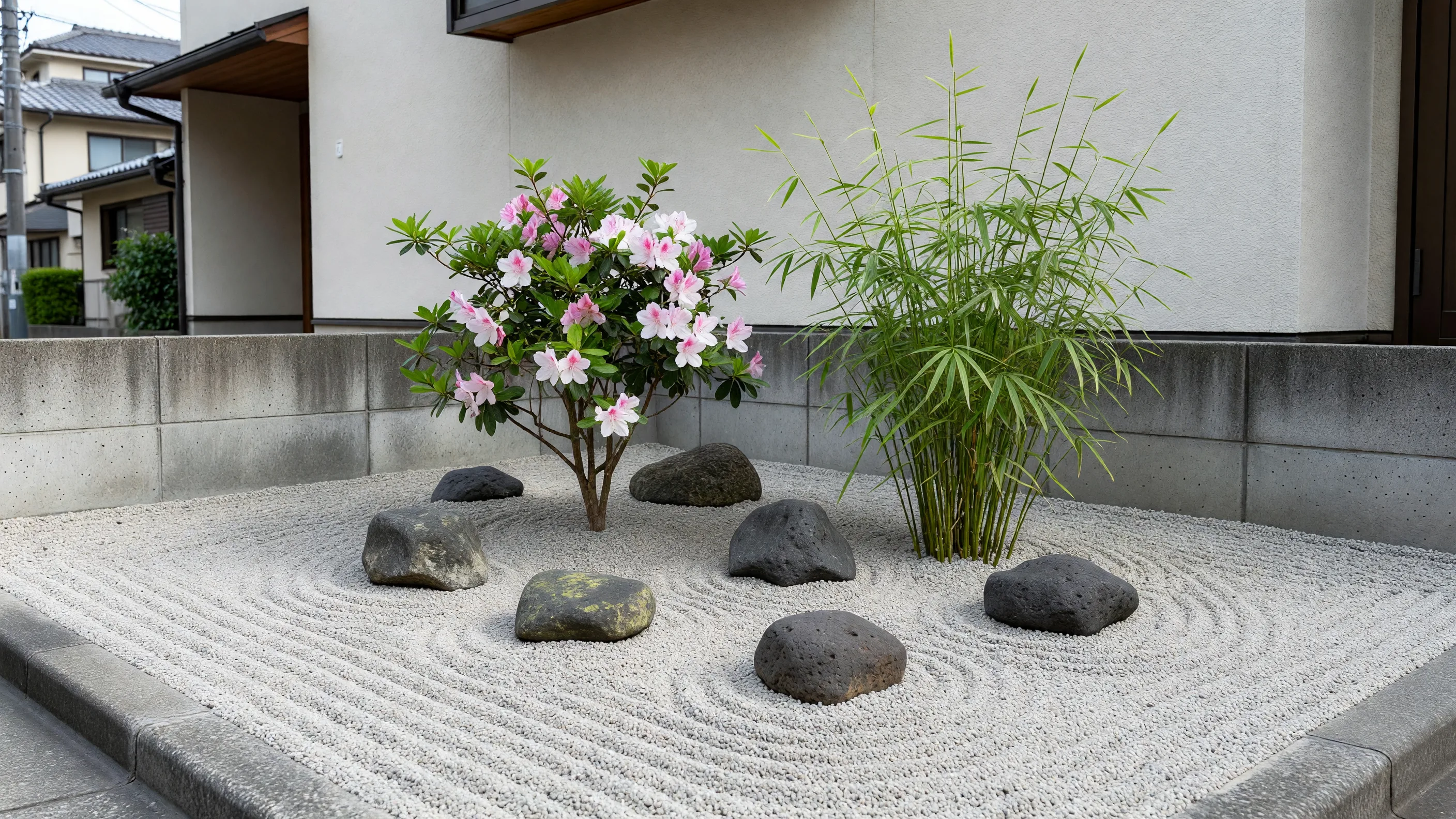 都市部の小さな庭